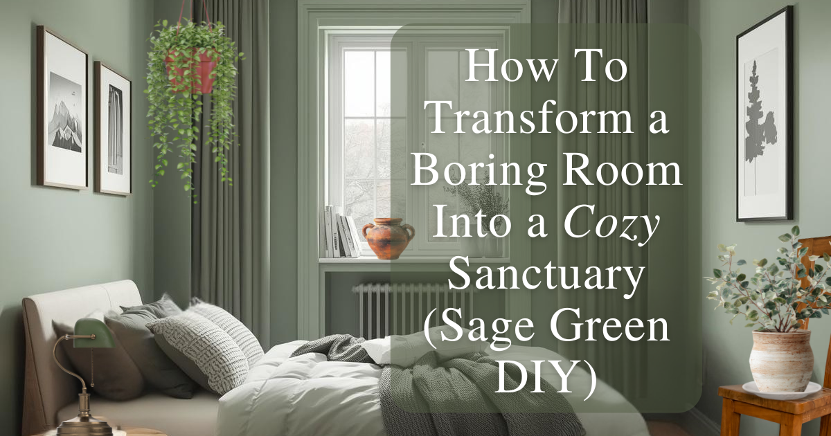 The Sage Green Room Refresh DIY That Costs Less Than $50